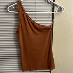 one shoulder tank top